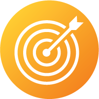 icon of a bull's-eye; digital marketing strategy